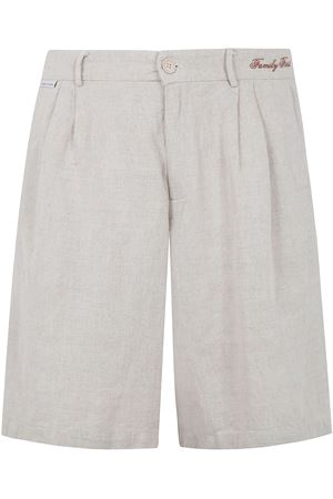 Sesame beige linen shorts FAMILY FIRST | PSS2501WHITE